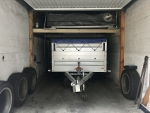 Zeltlift für Anhängerzelt in Garage