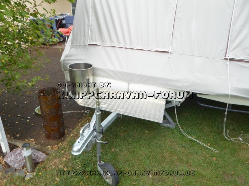 Gasflaschentransport & Deichselkastenunterbau