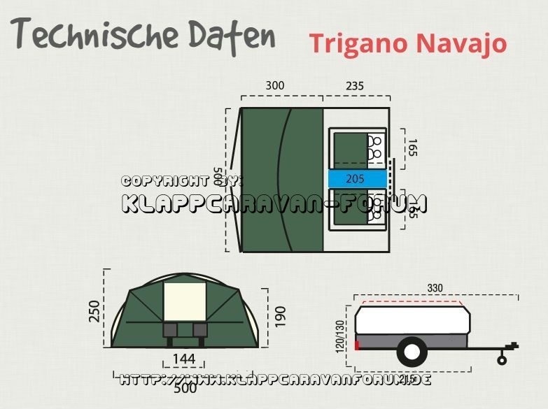NAVAJO Abmessungen