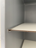 Campingschrank aus Euroboxen mit Regalböden