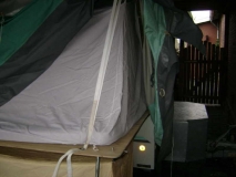 Zusatzbänder zur Enlastung beim Aufstellen