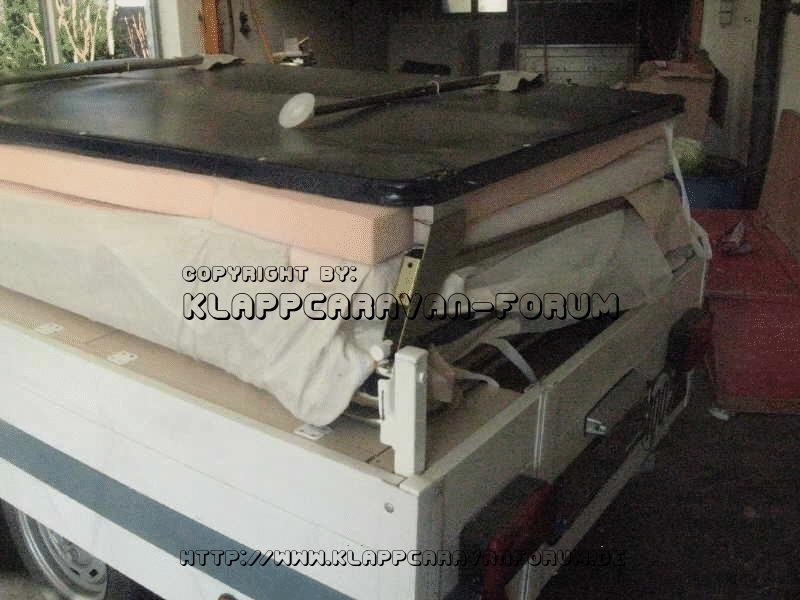 Trigano Chambord - mit zusätzlicher Matratze (Umbau) - eingeklappt