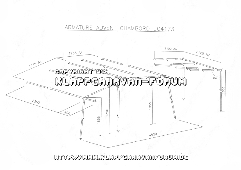 Gestängeplan Chambord-2006 Maße