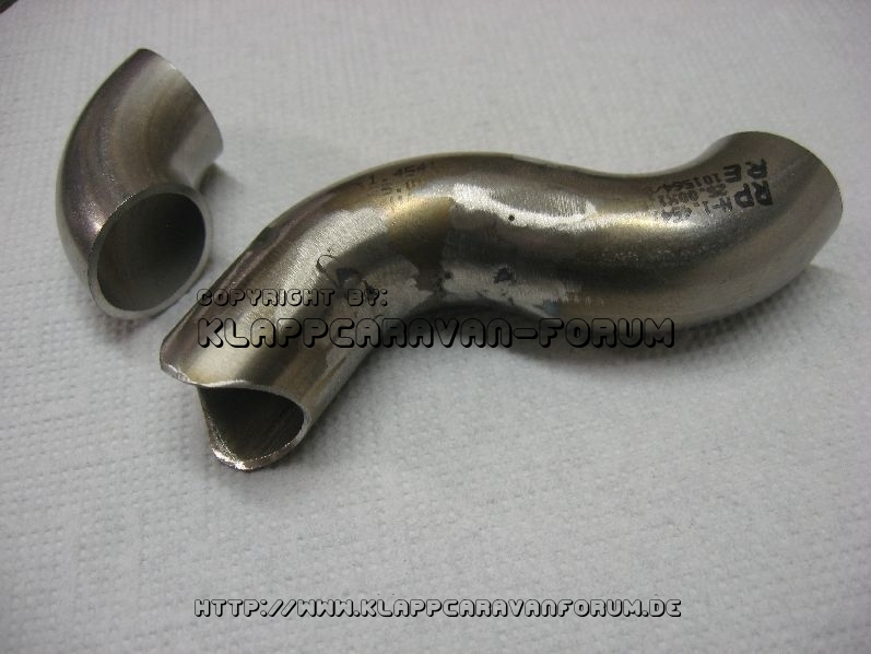 Projekt Hauptwagengestänge - Rohrbogen geschweißt und gefräst