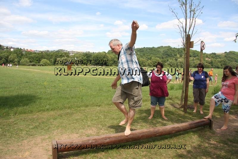 Nahe am Sommer 2011 - Monzingen - Barfußpfad Bad Sobernheim - Wackelbalken - 1