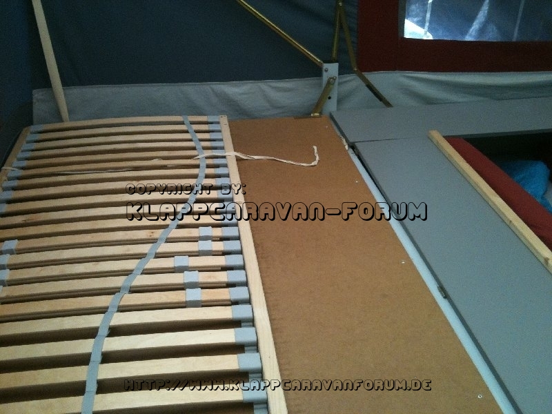 Lattenrost auf Bettplatten