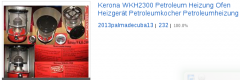 Kerona WKH2300 Petroleum Heizung Ofen