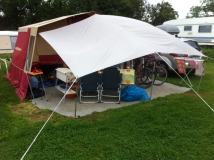Tarp als Sonnensegel